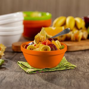 Sopeira Cheff Redonda 250ml Laranja em Polipropileno Linha Tropical VEM