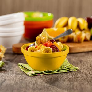 Sopeira Cheff Redonda 250ml Amarela em Polipropileno Linha Tropical VEM