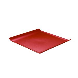 Bandeja Servir Quadrada 30x30 Vermelha em Polipropileno Linha Tropical VEM