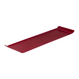 Bandeja Servir Retangular 15x50 Vermelha em Policarbonato Linha Profissional Cook VEM
