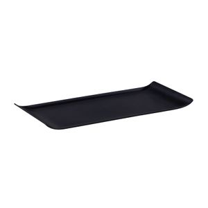 Bandeja Servir Retangular 15x40 Preta em Polipropileno Linha Tropical
