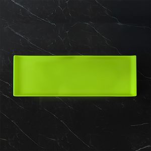 Bandeja Servir Retangular 15x40 Verde em Polipropileno Linha Tropical VEM