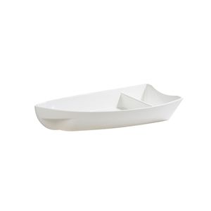 Barca Sushi 600ml Branca em Policarbonato Linha Profissional Cook VEM