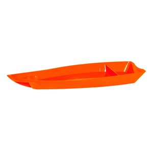 Barca Sushi 3,5L Laranja em Policarbonato Linha Profissional Cook VEM