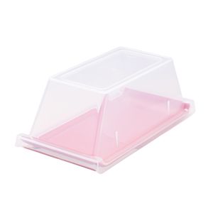 Bandeja Servir Retangular Com Tampa 15x30 Vermelha em Polipropileno Linha Tropical Vemplast