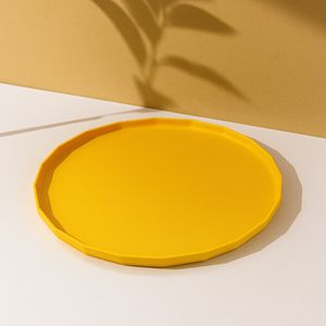 Bandeja Elegance Redonda Aro 30 Amarela em Polipropileno Linha Tropical VEM