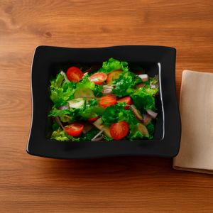 Saladeira Moove Rasa Retangular 1L Preta em Policarbonato