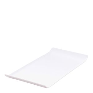 Bandeja Coffee Retangular 15x30 Branca em Polipropileno