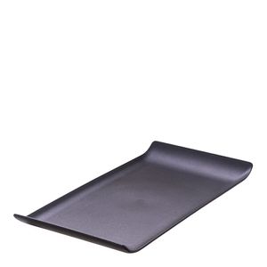 Bandeja Coffee Retangular 15x30 Preta em Polipropileno