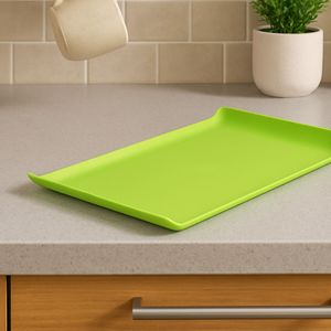 Bandeja Coffee Retangular 15x30 Verde em Polipropileno