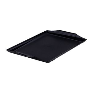 Bandeja Square Retangular 23x35 Preta em Policarbonato