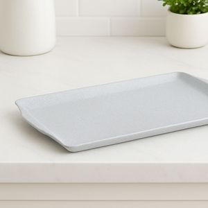 Bandeja Square Retangular 23x35 Mármore em Policarbonato