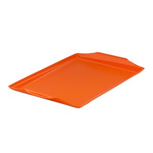 Bandeja Square Retangular 23x35 Laranja em Polipropileno