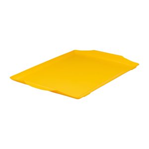 Bandeja Square Retangular 35x50 Amarela em Polipropileno