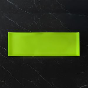 Bandeja Servir Retangular 15x40 Verde em Polipropileno