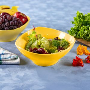 Bowl Flowers 1,5L Amarelo em Polipropileno