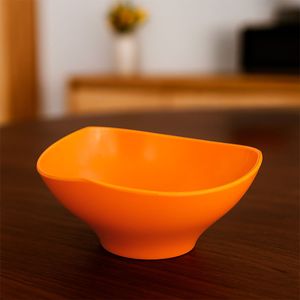 Bowl Flowers 1,5L Laranja em Polipropileno