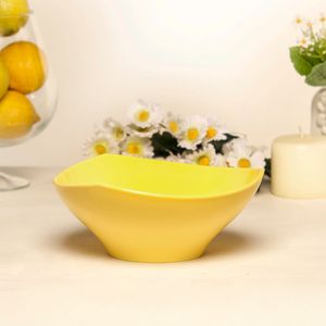Bowl Flowers 1,5L Amarelo em Polipropileno