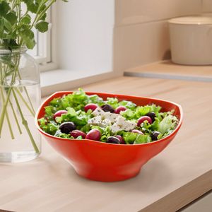 Bowl Flowers 1,5L Laranja em Policarbonato