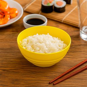 Bowl Oriental Redondo 500ml Amarela em Polipropileno