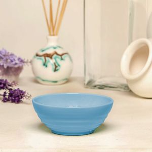 Bowl Oriental Redondo 500ml Azul em Polipropileno