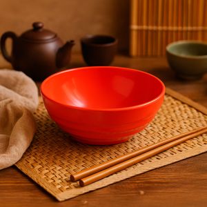 Bowl Oriental Redondo 500ml Coral em Polipropileno