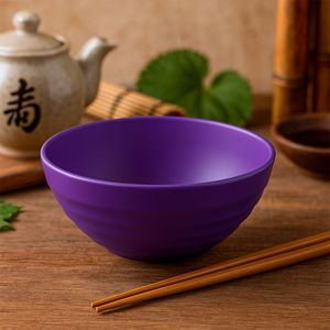 Bowl Oriental Redondo 1,2L Roxo em Polipropileno