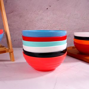 Bowl Oriental Redondo 1,2L Coral em Polipropileno