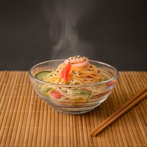 Bowl Oriental Redondo 1,2L Natural em Policarbonato