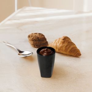 Copo Dolce Redondo 80ml Preto em Policarbonato