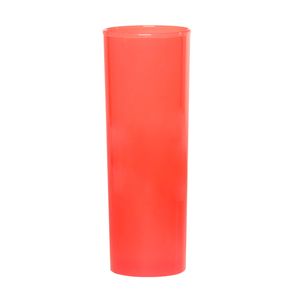 Copo Long Drink Slim 300ml Coral em Policarbonato
