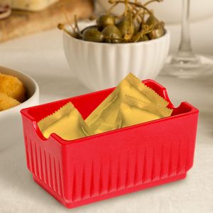 Porta Sachê Elegance Vermelho em Polipropileno