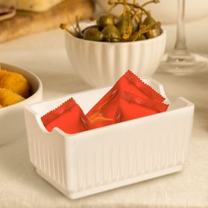 Porta Sachê Elegance Branco em Polipropileno