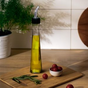 Galheteiro Square Para Azeite 200ml Natural em Policarbonato