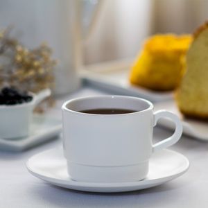 Pires Para Xícara de Chá Redonda 14x14 Branco em Policarbonato