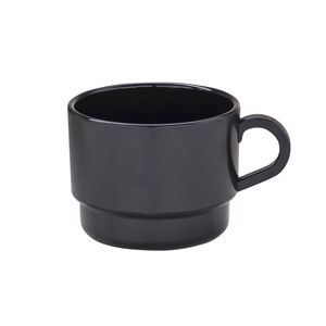 Xícara de Chá Elegance 240ml Preta em Polipropileno