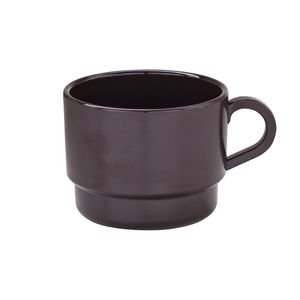 Xícara de Chá Elegance 240ml Marrom em Policarbonato