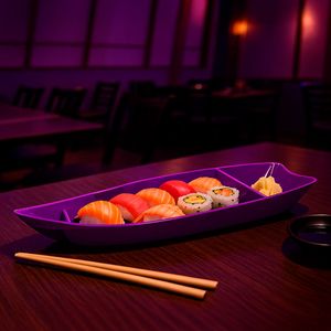 Barca Sushi 3,5L Roxa em Polipropileno