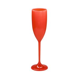 Taça de Champanhe 150ml Coral em Policarbonato