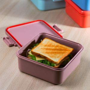 Conjunto 3 Potes Herméticos Composê 750ml Rose em Polipropileno