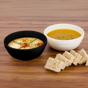 Sopeira Cheff Redonda 350ml Branca em Polipropileno