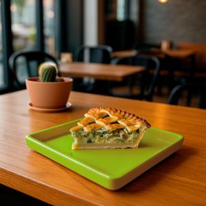 Prato Square Quadrado 13,5x13,5 Verde em Polipropileno