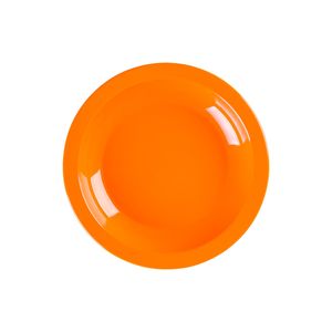 Prato Elegance Fundo Redondo 22cm Laranja em Polipropileno