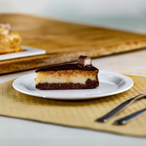 Prato Elegance de Sobremesa 19cm Branco em Policarbonato