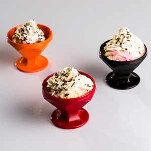 Taça de Sobremesa Caribe 150ml Laranja em Polipropileno