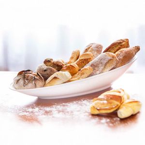 Saladeira Oval 60cm Branca em Polipropileno