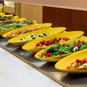 Saladeira Oval 60cm Amarela em Polipropileno