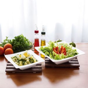 Saladeira Moove Quadrada 2L Branca em Polipropileno