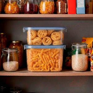 Pote Hermético Batch Cooking 3 Litros Natural em Tritan