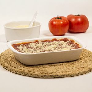 Travessa Servir Retangular 800ml Branca em Policarbonato